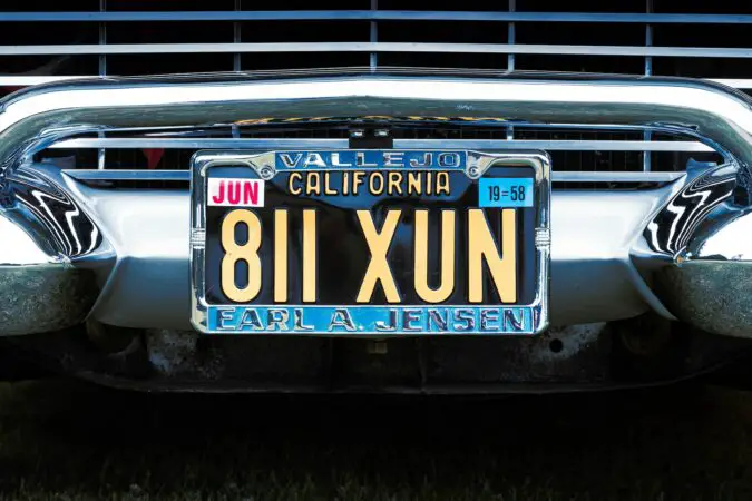 Do You Need A Front License Plate In California